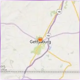Gettysburg College Location Map Gettysburg College Location Map
