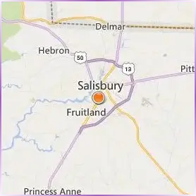 Salisbury University Location Map Salisbury University Location Map