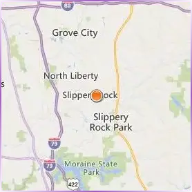 Slippery Rock University of Pennsylvania Location Map Slippery Rock University of Pennsylvania Location Map