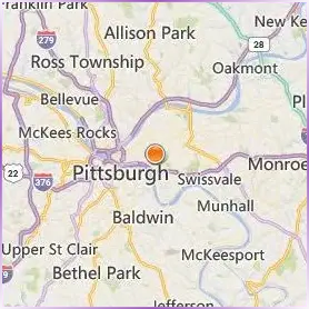 University of Pittsburgh Location Map University of Pittsburgh Location Map